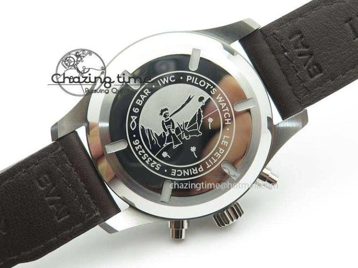 MIROTIME 0319 Pilot Chrono 377706 “Le Petit Prince” V6F Best Edition Blue Dial on Brown Leather Strap A Colorful 7387